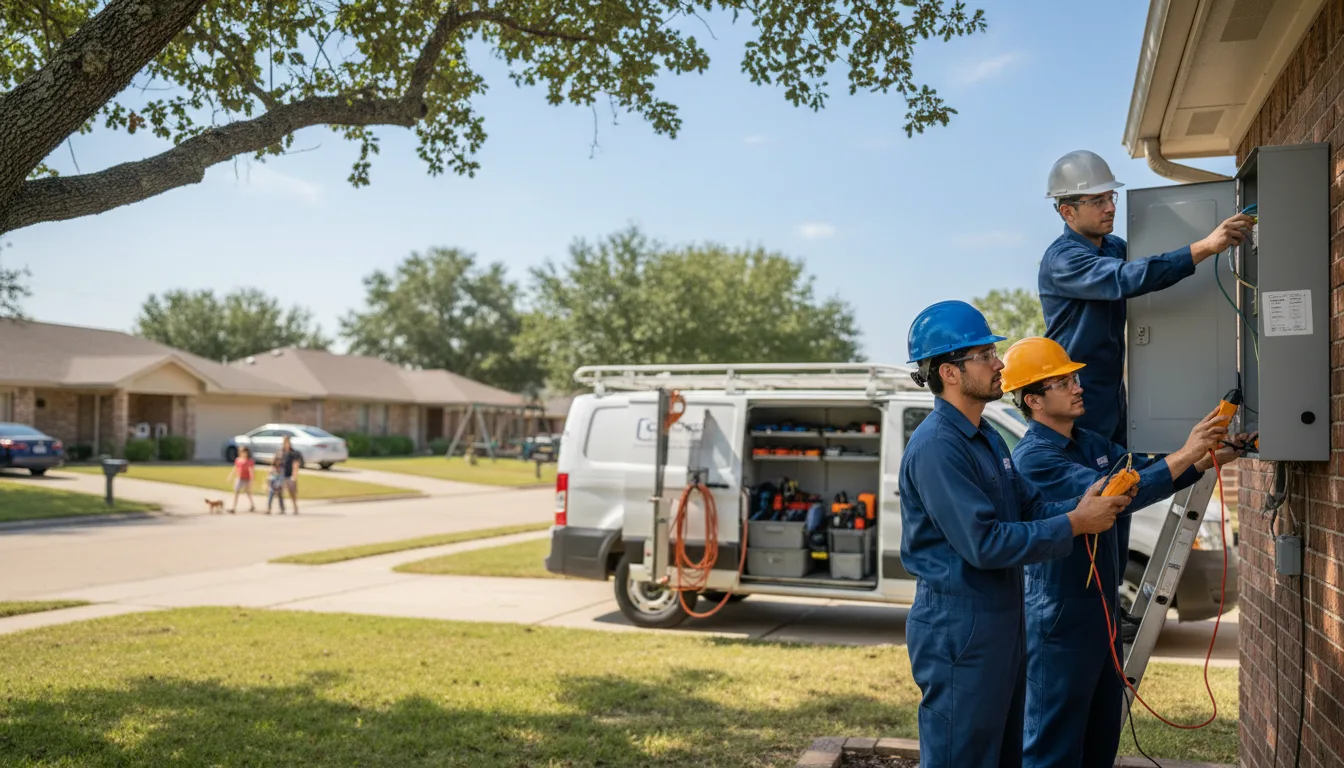 Certified electrician providing emergency electrical services in New Holland, IL